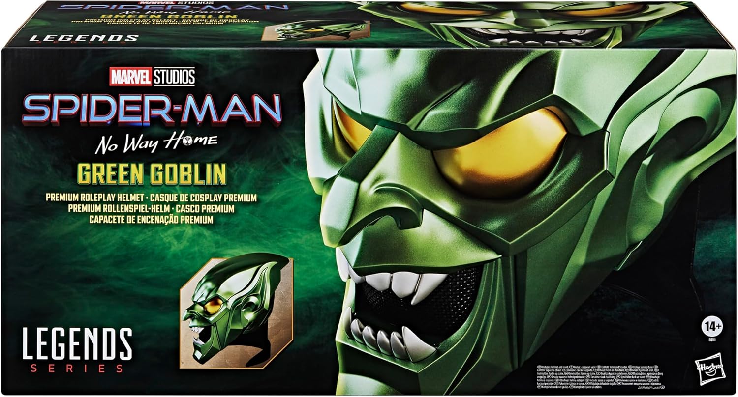 Casque de cosplay Green Goblin Marvel Legends Series pour adulte, Spider-Man: No Way Home – Image 3
