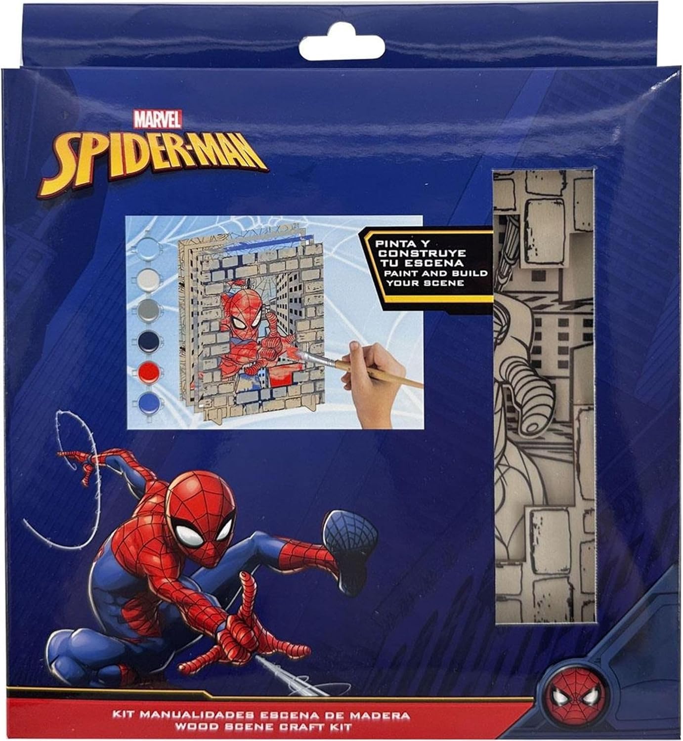 Kit de peinture en bois 3D Spider-Man Marvel avec 6 peintures – Image 5