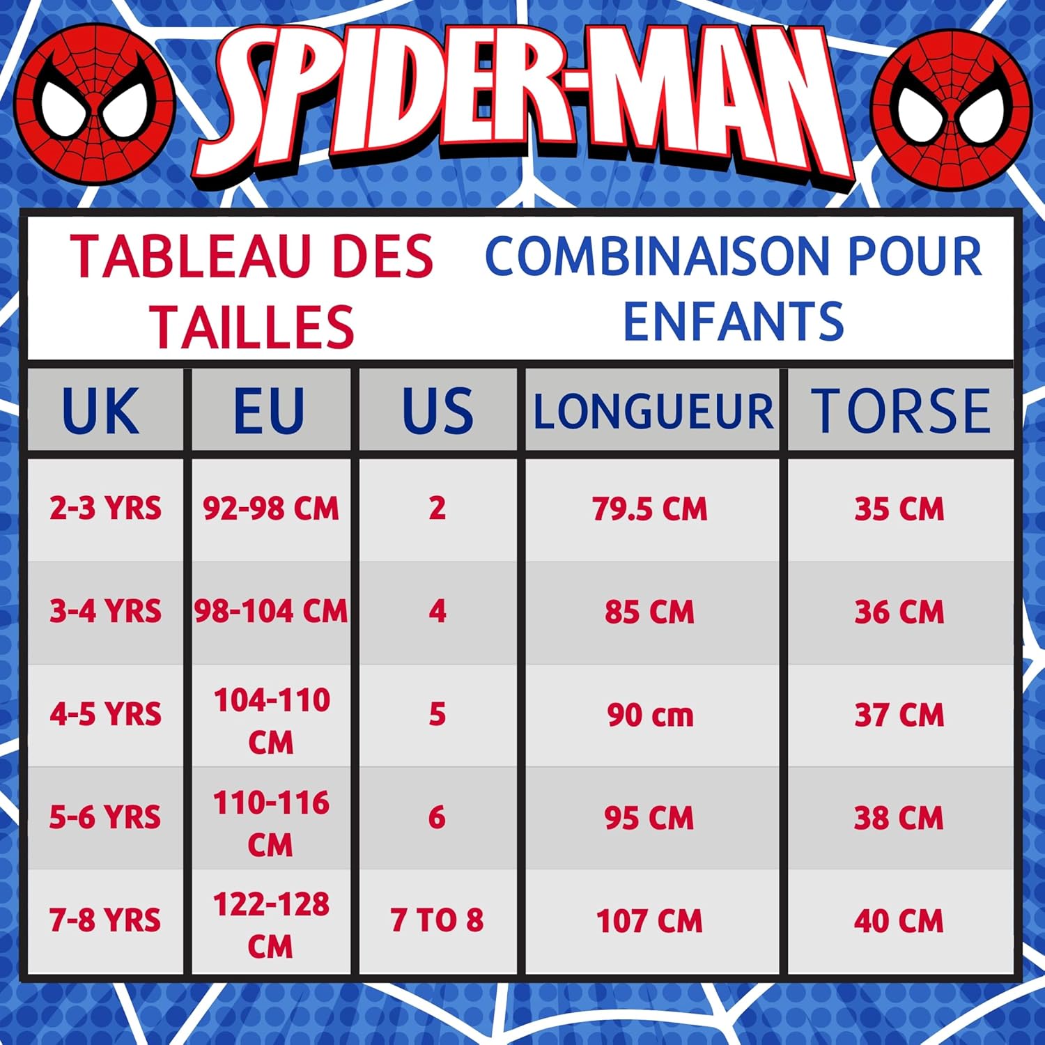 Pyjama tout-en-un Spider-Man Marvel en polaire avec fermeture éclair – Image 7
