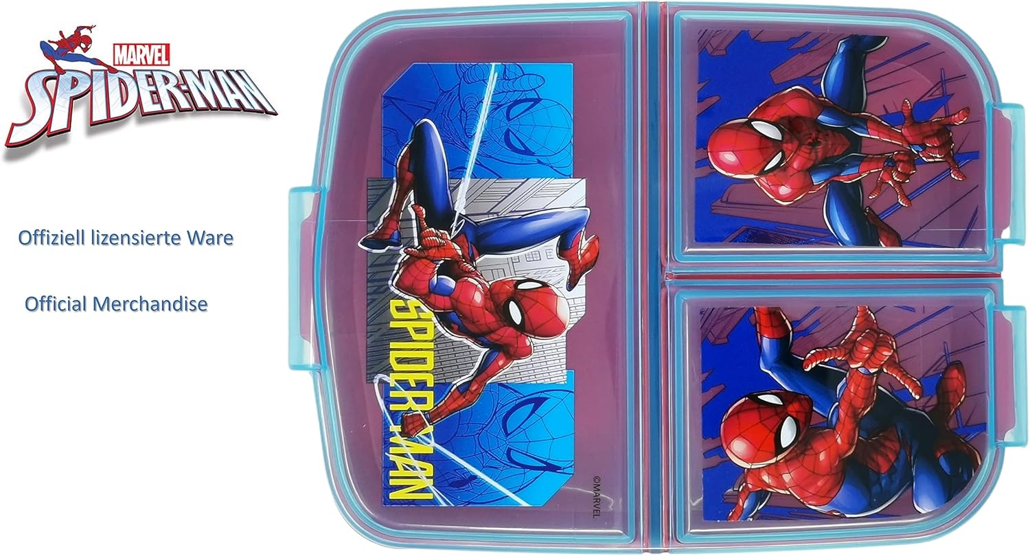 Boîte à déjeuner enfant Spider-Man avec 3 compartiments – Image 2