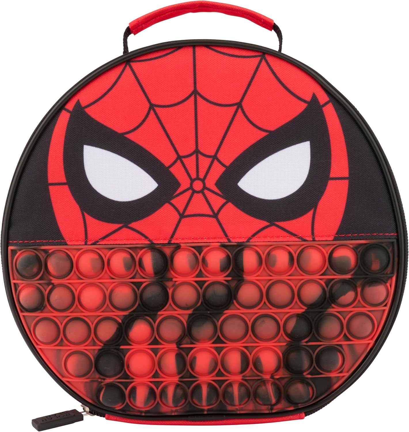 Sac à déjeuner Spider-Man Marvel Popit 2 en 1 en polyester rouge