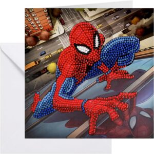 Kit carte à diamanter Spiderman 18x18 cm Crystal Art