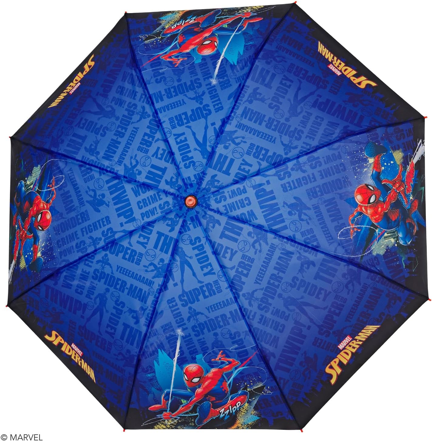 Parapluie pliant Marvel Spider-Man bleu enfant, diamètre 91 cm – Image 4