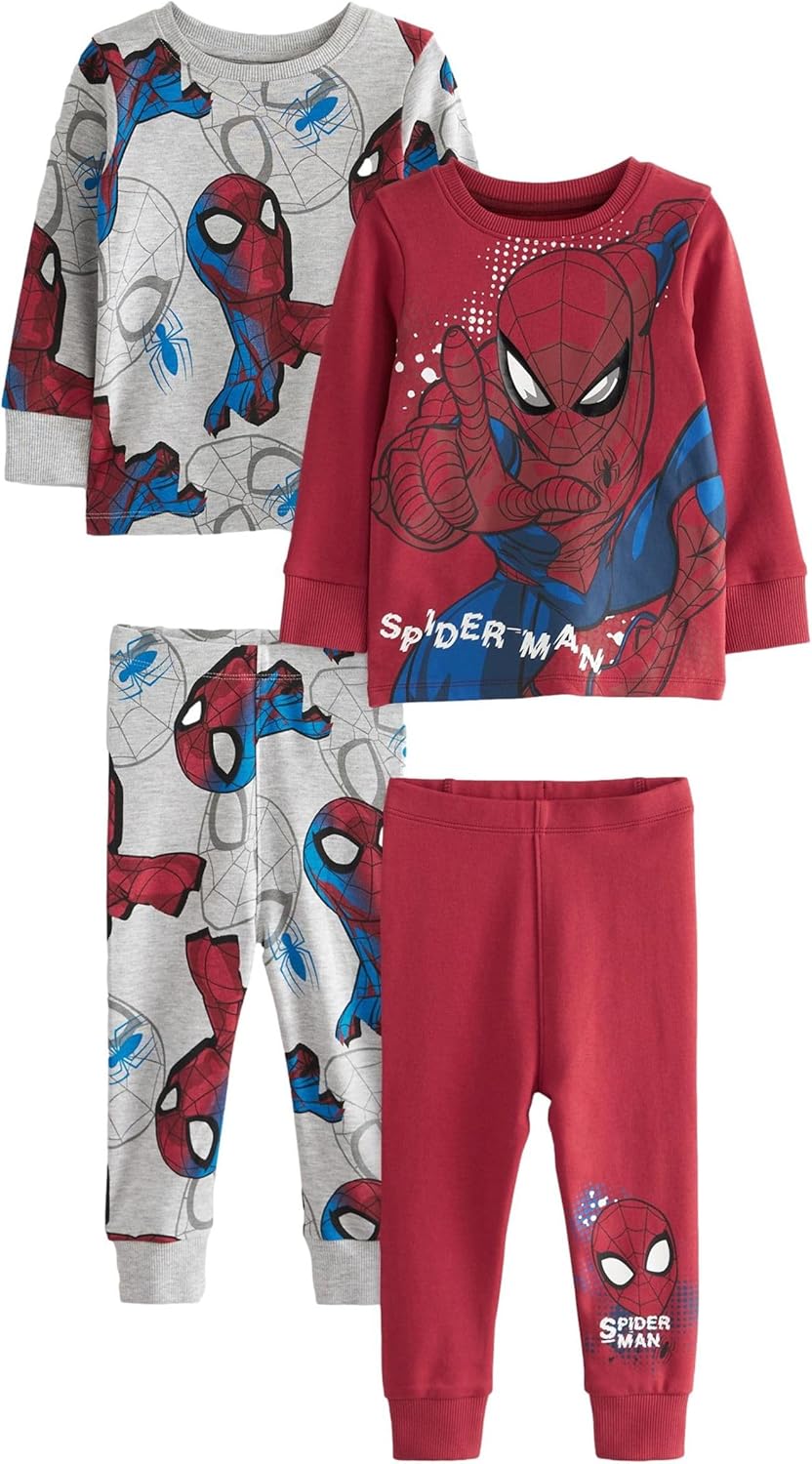 Pyjamas garçon NEXT Spider-Man lot de 2 rouge et bleu marine