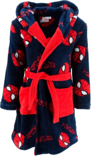 Robe de chambre Spider-Man rouge pour garçon, taille 3 ans