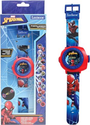 Montre digitale Spider-Man Lexibook à bracelet ajustable avec 20 projections
