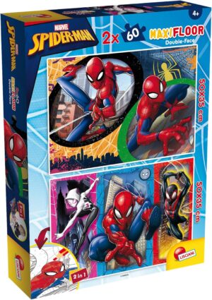 Puzzle double face Marvel Spider-Man 2 x 60 pièces avec coloriage verso
