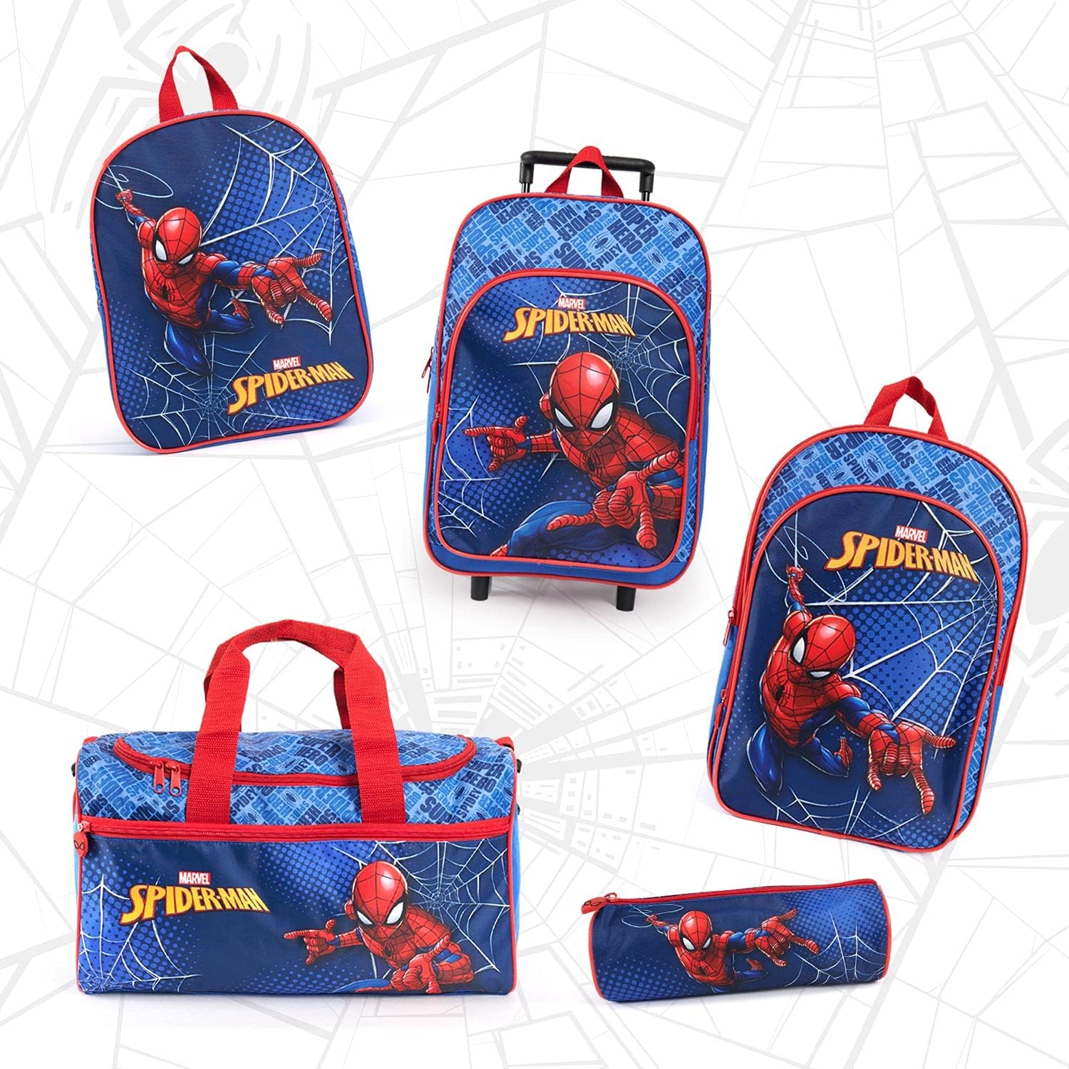Sac à dos à roulettes Spiderman Marvel enfant, 36 x 25 x 12 cm – Image 7