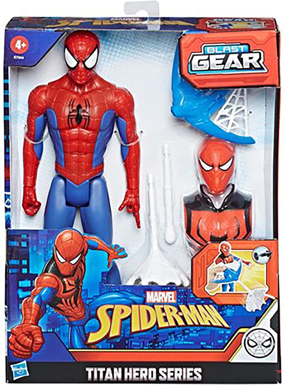 Figurine Marvel Spider-Man Titan Hero Blast Gear 30 cm avec lanceur – Image 3