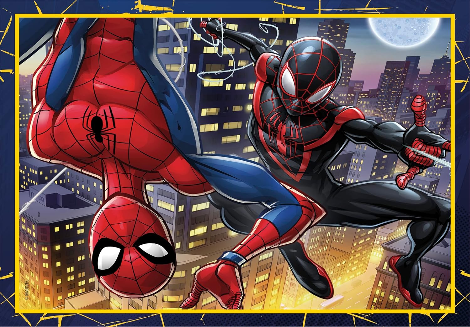 Marvel Spider-Man SuperColor : 4 puzzles progressifs 12, 16, 20 et 24 pièces dès 3 ans – Image 5