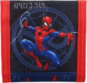 Portefeuille Spider-Man bleu Fight Against Wrong 10 x 10 x 1 cm
