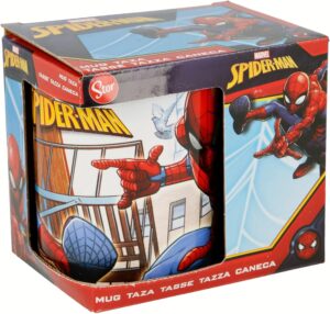 Mug Spider-Man Great Power en céramique rouge bleu, 350 ml