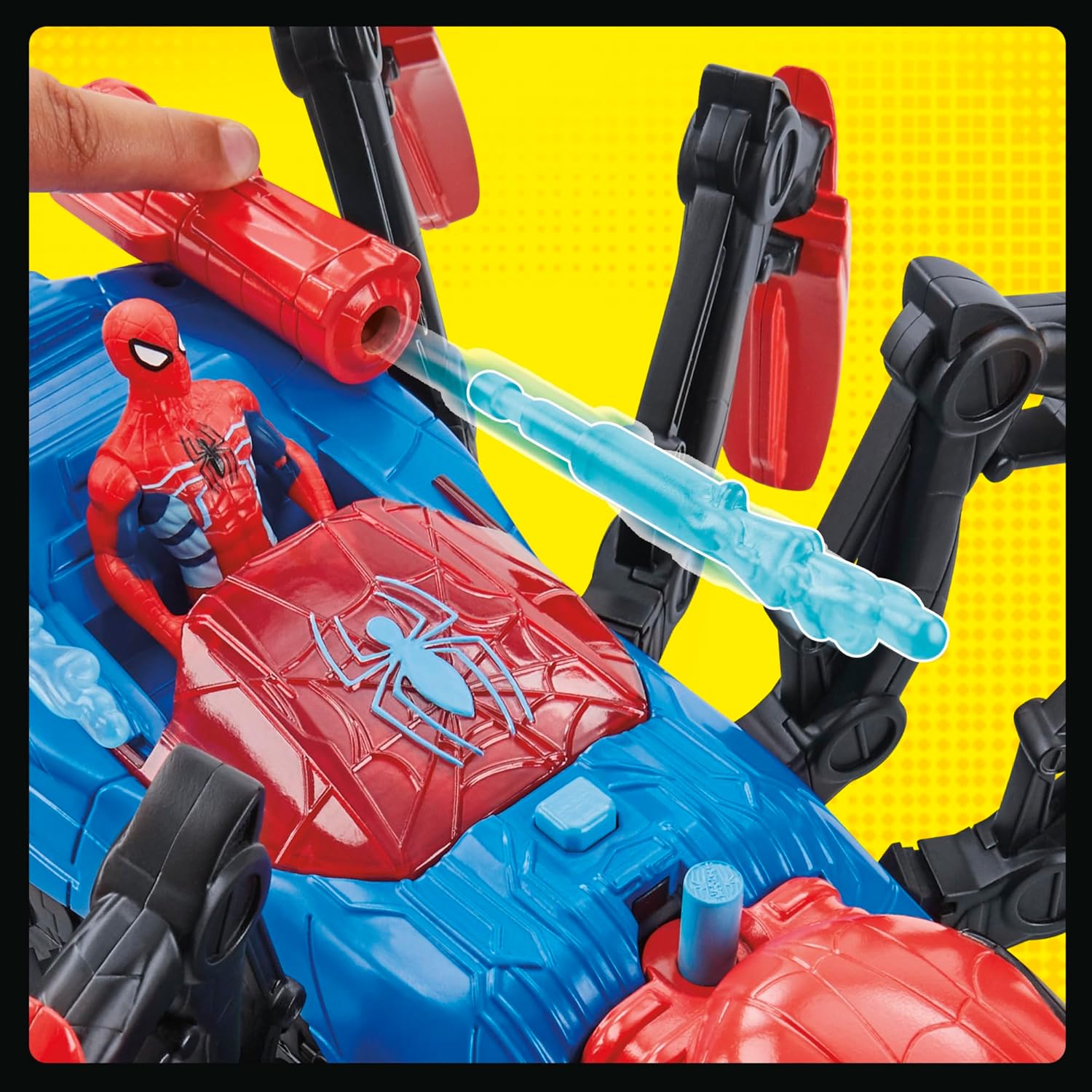 Spider-Man Marvel araignée de combat avec blaster à eau et 2 projectiles – Image 8
