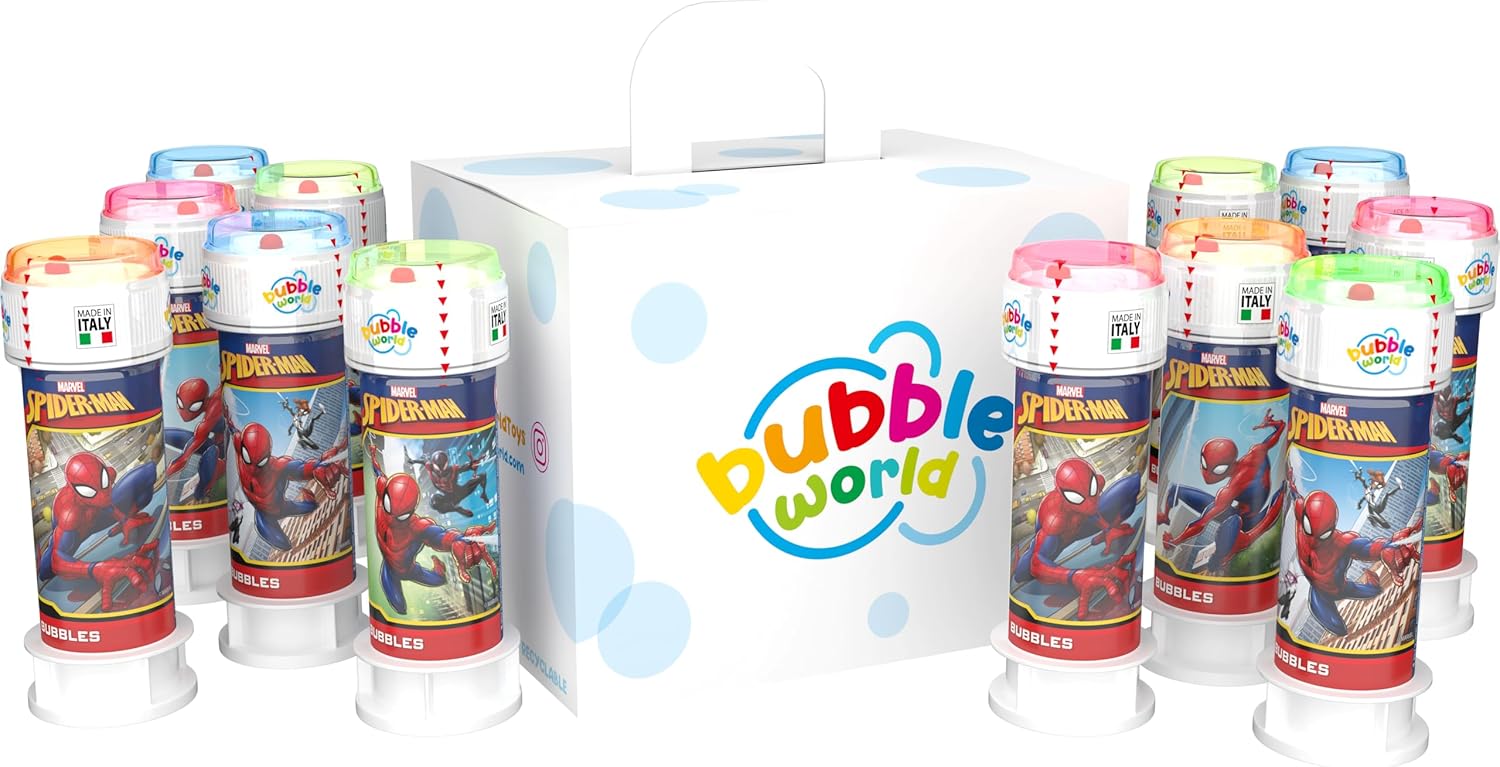 Pack Spider-Man de 12 bulles de savon 60 ml