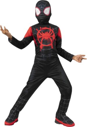 Costume classique Marvel Miles Morales avec masque et couvre-bottes