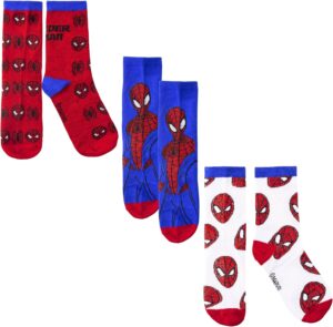 Marvel Spider-Man lot de 3 chaussettes hautes garçon taille EU 31/34