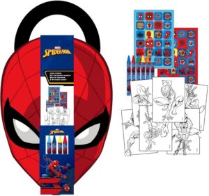 Cahier d'activités Marvel Spider-Man avec autocollants, peintures et coloriages
