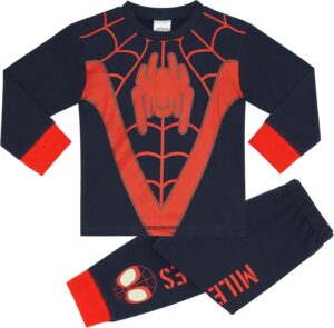 Pyjama long Miles Morales Spider-Man en 100% coton peigné pour garçon
