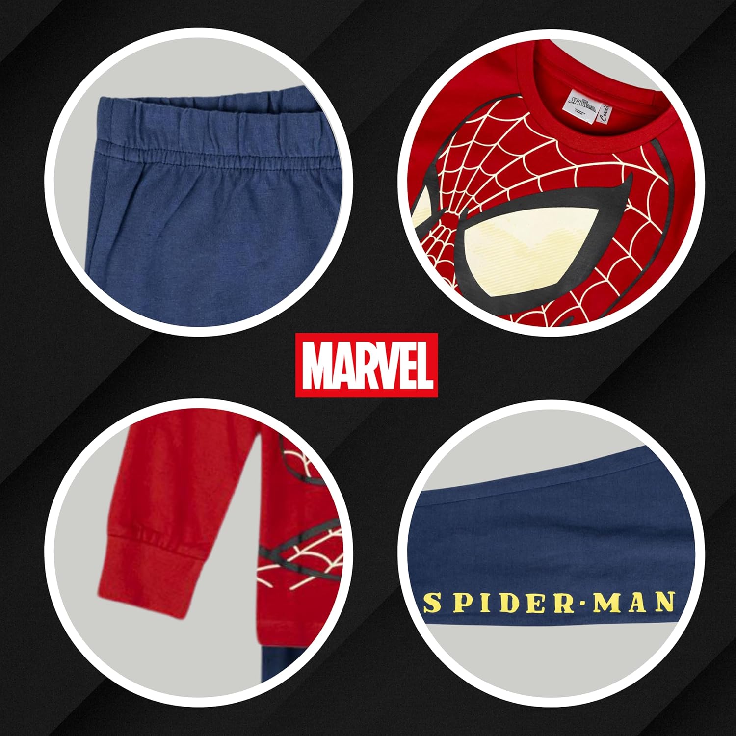 Pyjama 2 pièces Marvel Spider-Man en coton doux, taille 6 ans – Image 6