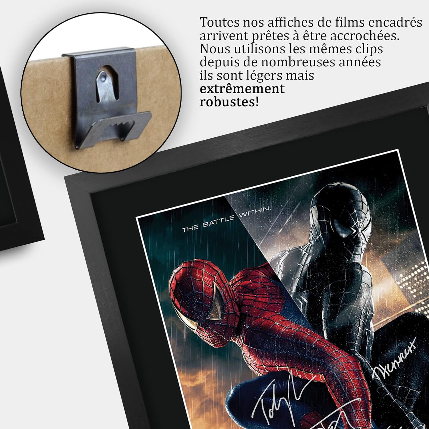 Affiche photo dédicacée Spider-Man 3 Toby Maguire, A3 Encadré – Image 5
