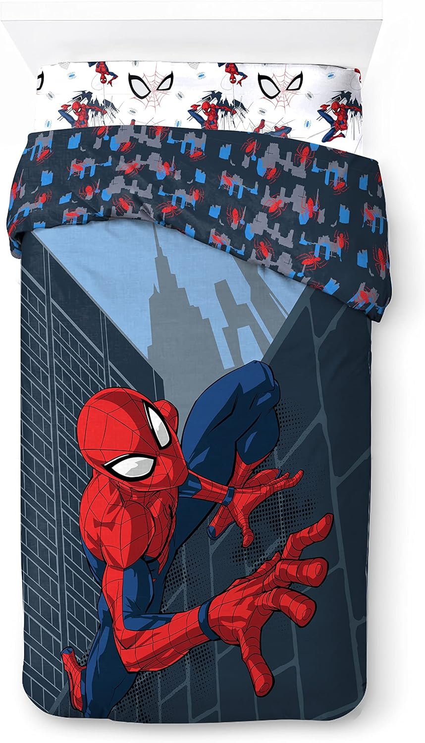 Parure de lit enfant Marvel Spiderman Rues de la Ville en 100% coton – Image 2