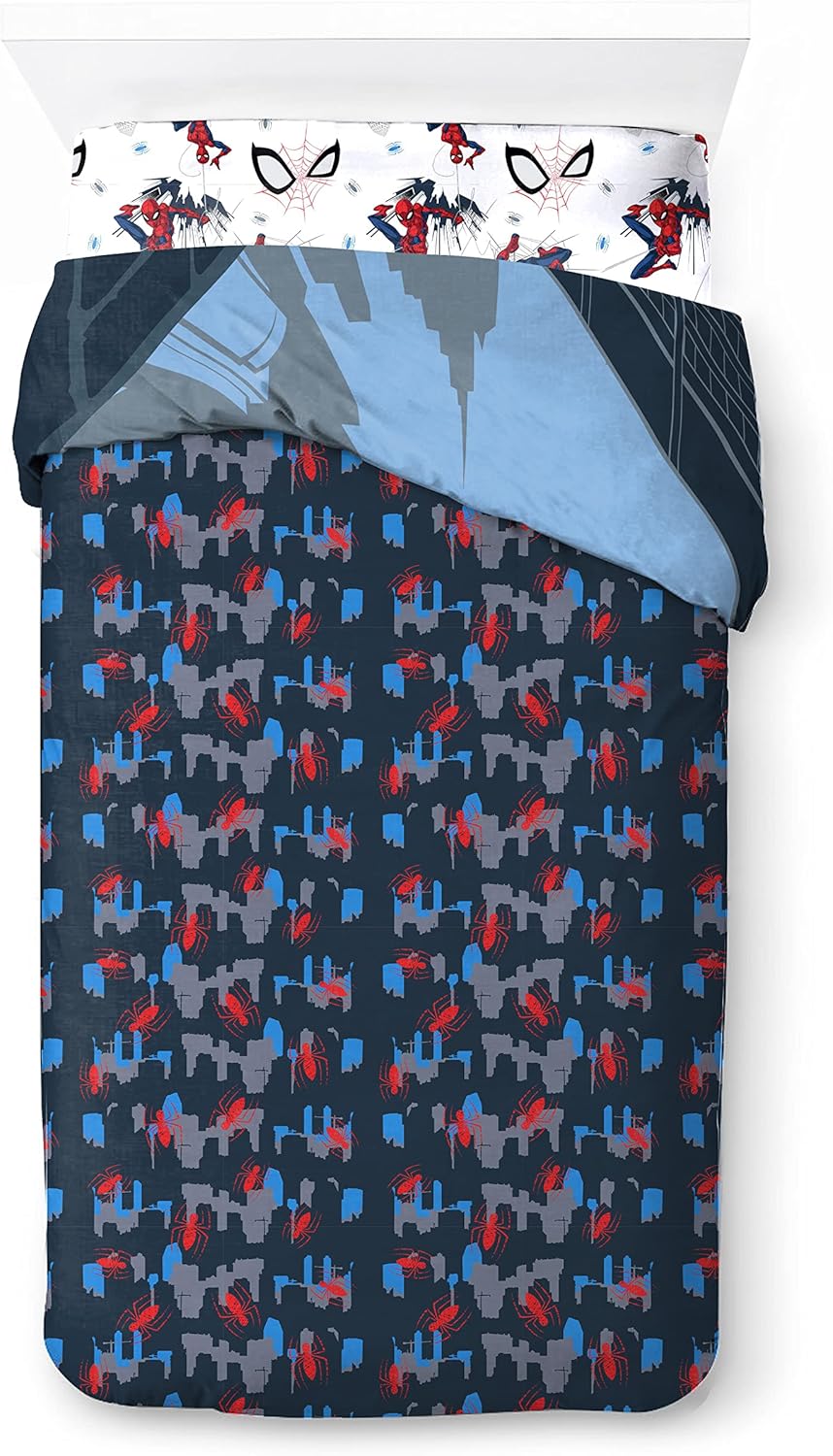 Parure de lit enfant Marvel Spiderman Rues de la Ville en 100% coton – Image 3