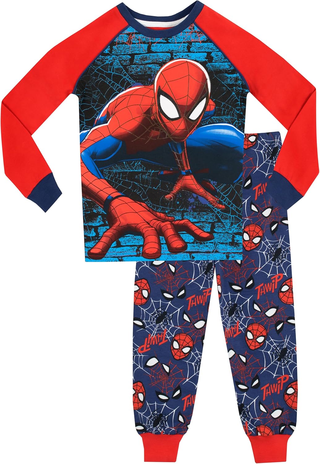 Pyjama Spiderman Marvel à manches longues pour garçon