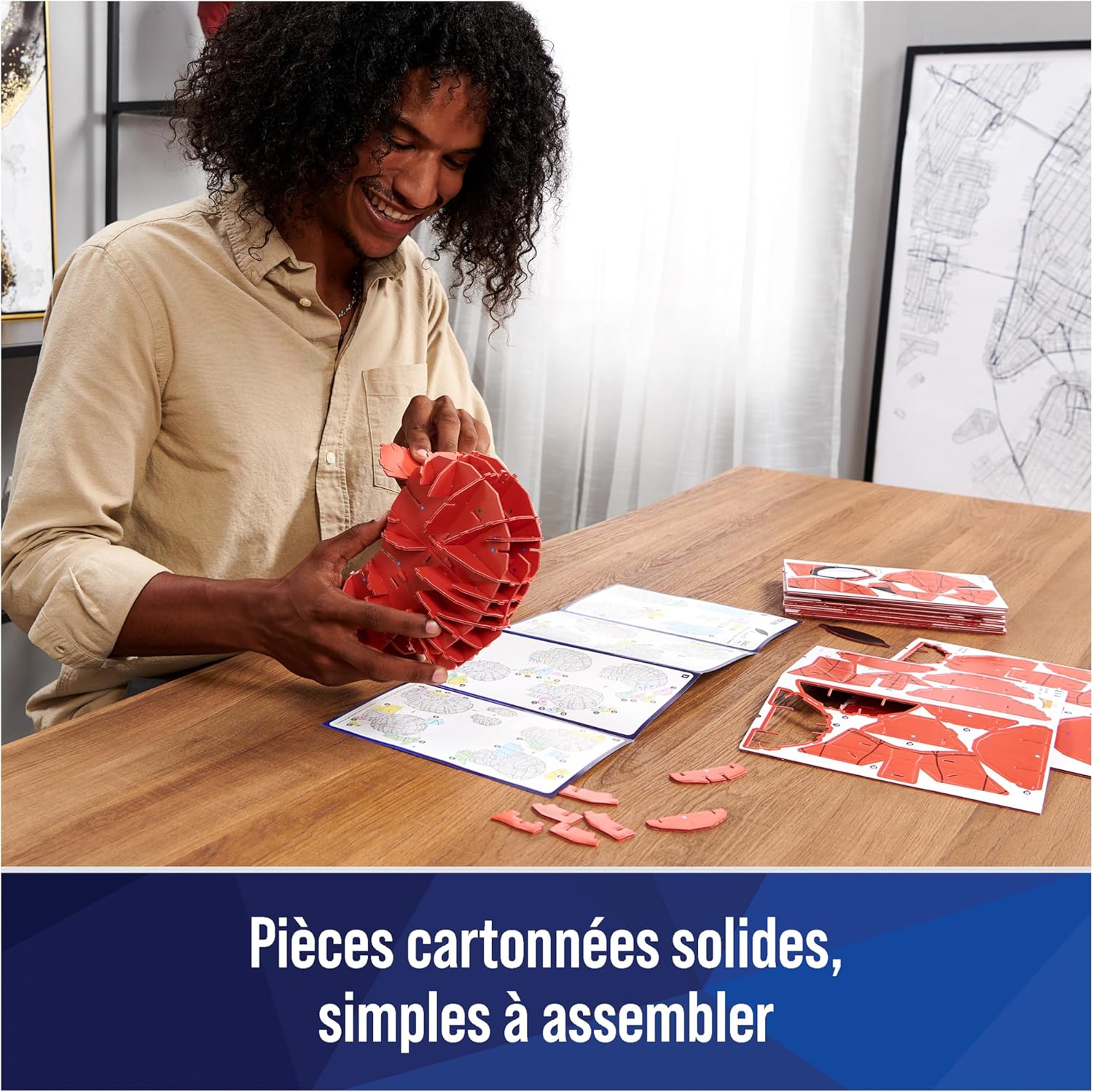 Masque Spider-Man Marvel 4D Build en puzzle 3D, 82 pièces – Image 3