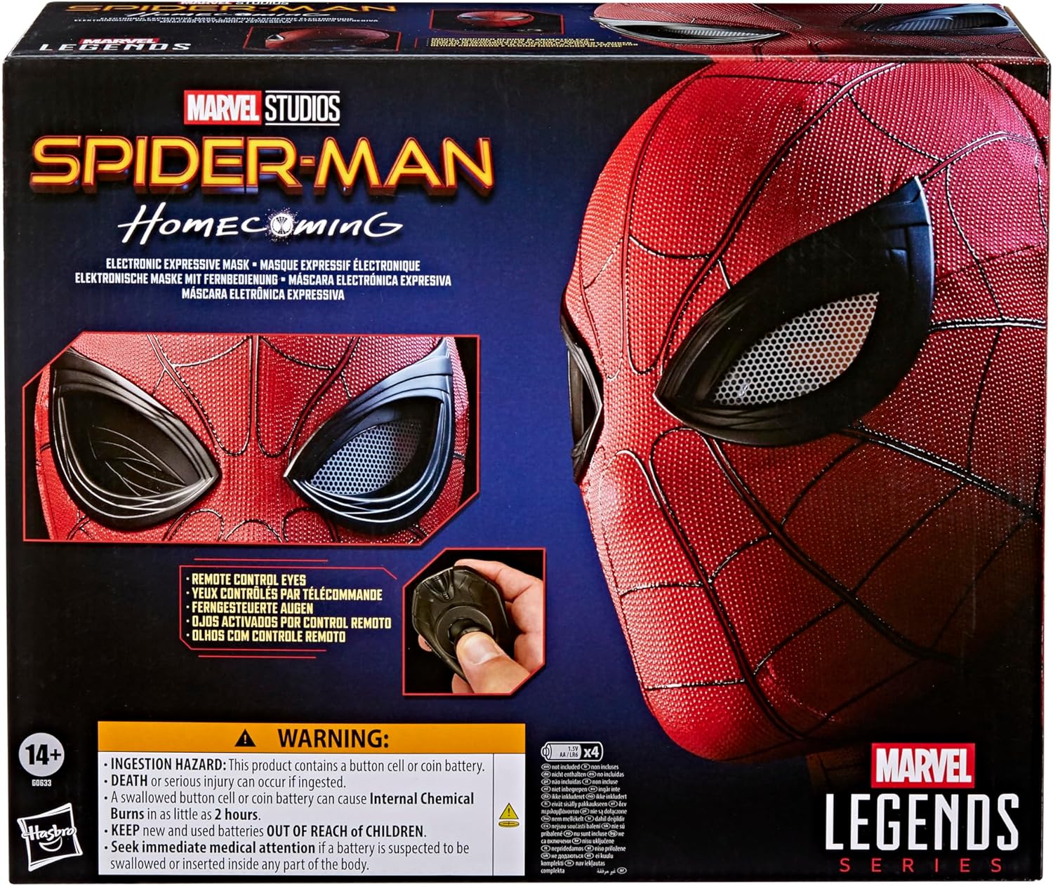 Masque électronique Spider-Man Marvel Legends avec yeux expressifs – Image 2
