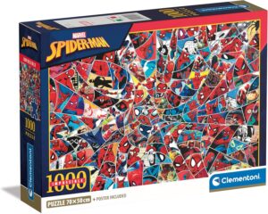 Puzzle Marvel Spider-Man Clementoni 1000 pièces avec affiche