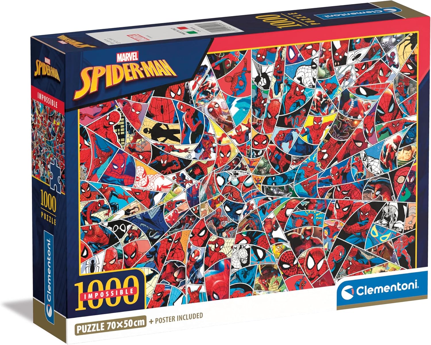 Puzzle Marvel Spider-Man Clementoni 1000 pièces avec affiche