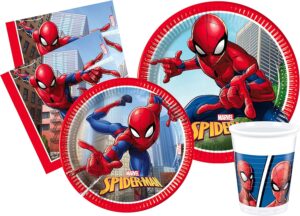 Kit de fête Marvel Spider-Man Crime Fighter avec 8 gobelets 200ml