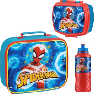 Ensemble repas enfant Marvel Spider-Man et Avengers 3 pièces avec gourde 430