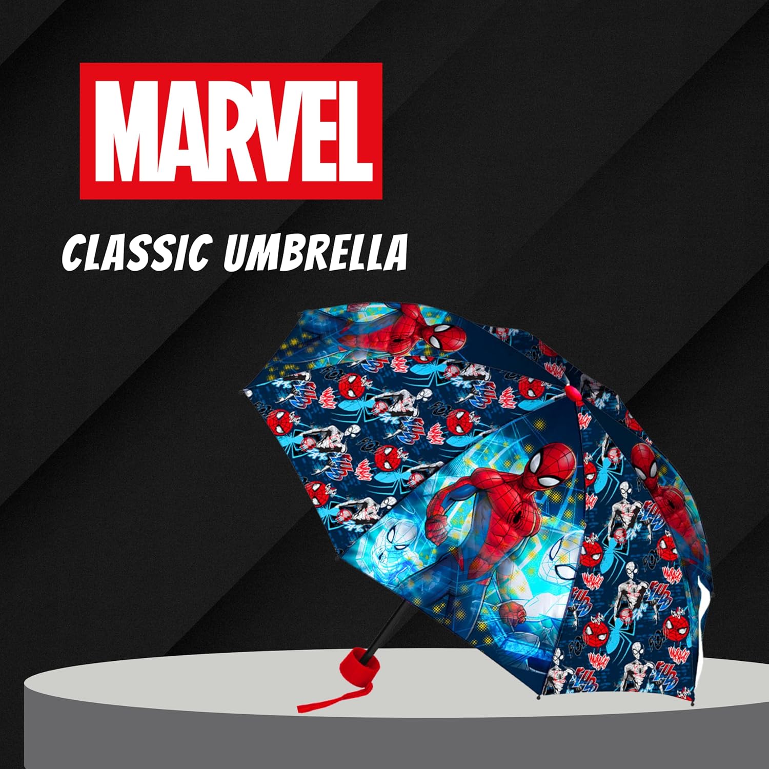 Parapluie Spider-Man pliant compact pour garçons – Image 2
