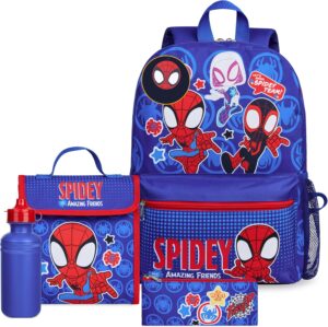 Marvel Spiderman set 4 pièces sac à dos enfant Spidey avec gourde et 2 accessoires