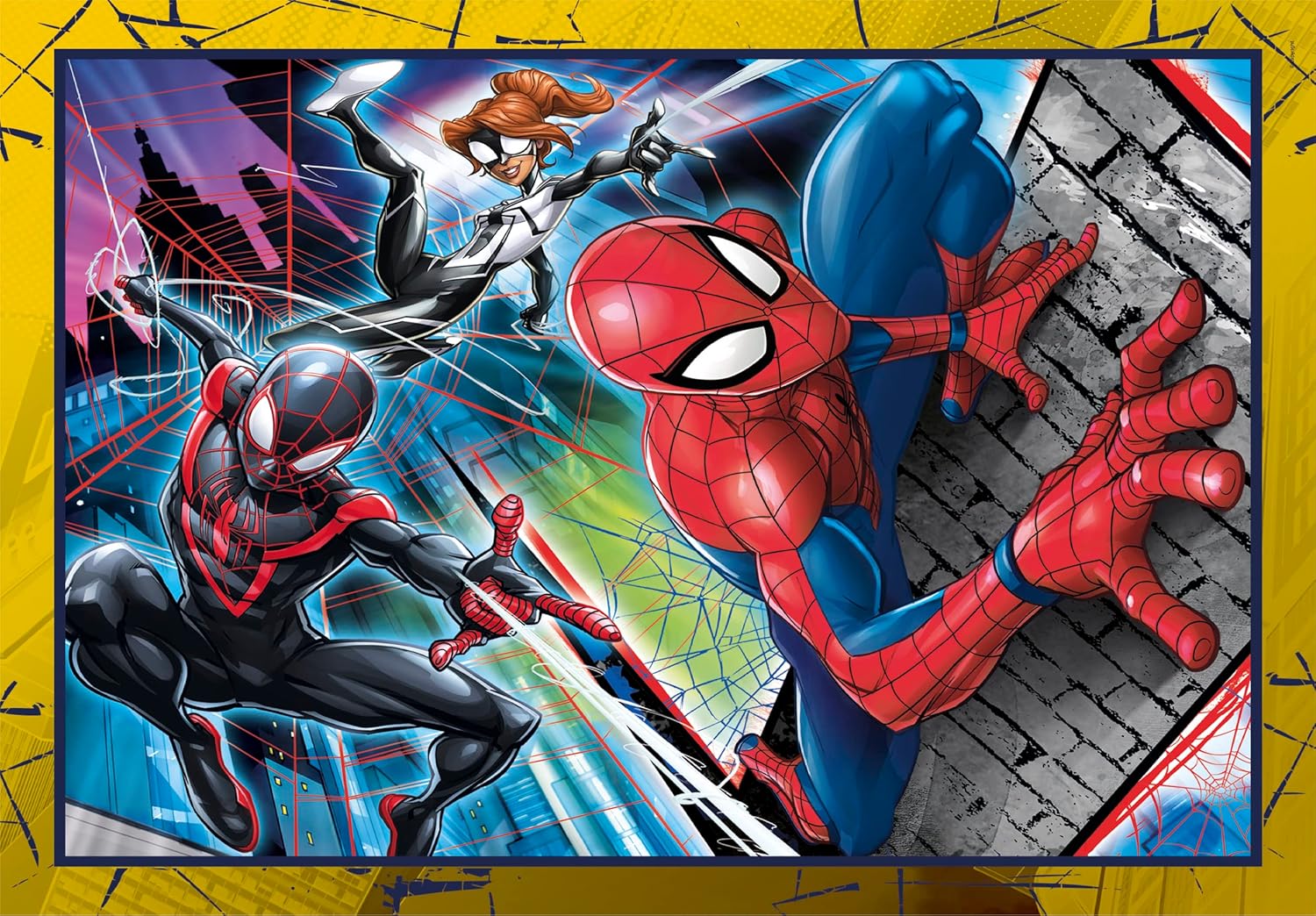 Marvel Spider-Man SuperColor : 4 puzzles progressifs 12, 16, 20 et 24 pièces dès 3 ans – Image 2