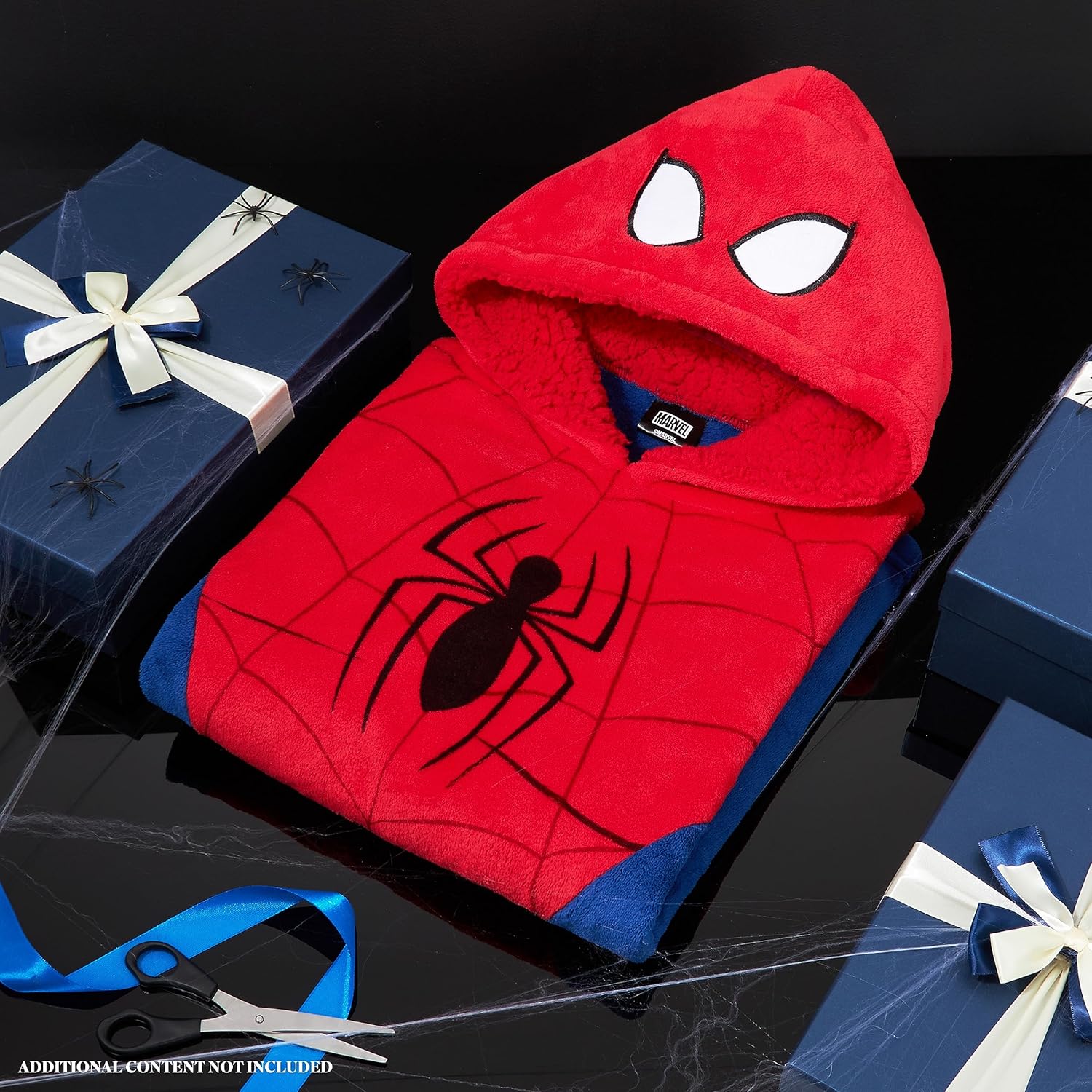 Pull plaid oversize Marvel Spider-Man en polaire pour enfant, taille unique – Image 2