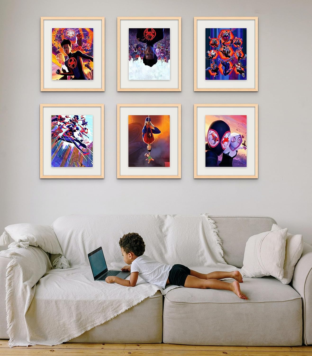 Lot de 6 affiches Spider-Man Across the Spider-Verse 2023 Miles Morales Gwen Stacy – Image 2