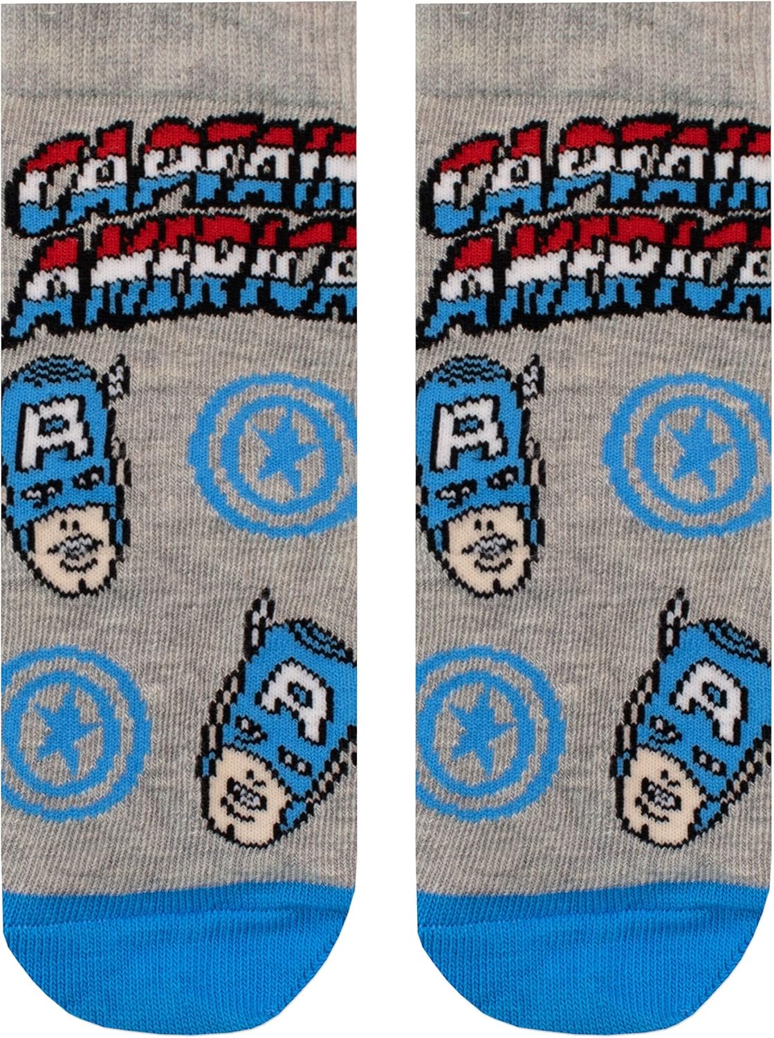 Lot de 3 chaussettes Marvel enfant à la cheville avec Spider-Man, Captain America et Hulk – Image 4