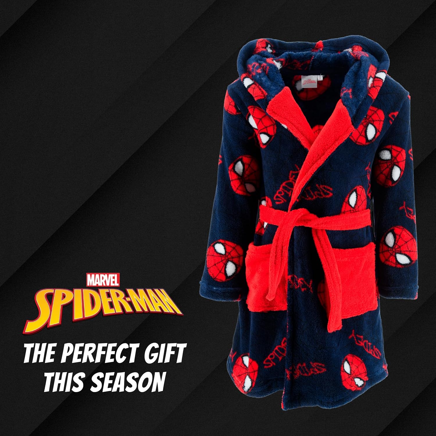 Robe de chambre Spider-Man rouge pour garçon, taille 3 ans – Image 8