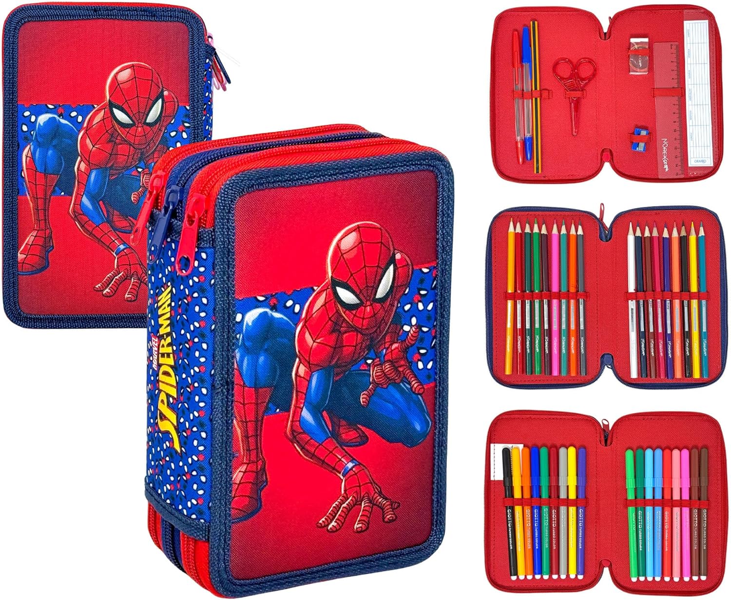 Kit scolaire Spider-Man 44 pièces à 3 compartiments, couleur Spiderman V25 – Image 7