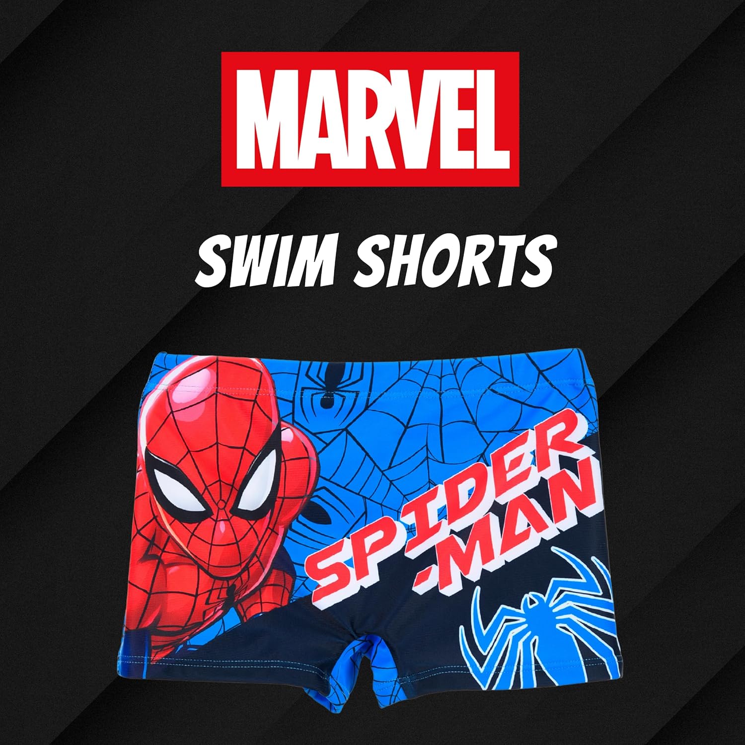 Short de bain Spider-Man Marvel pour enfant, tailles 3 à 8 ans – Image 3