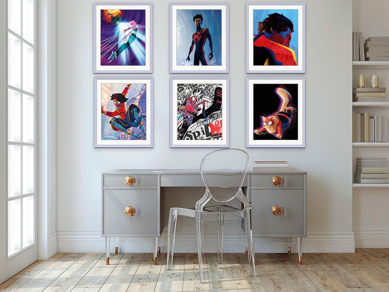 Spider-Man : Across the Spider-Verse 2023, lot de 6 affiches Miles Morales et Gwen Stacy – Image 4
