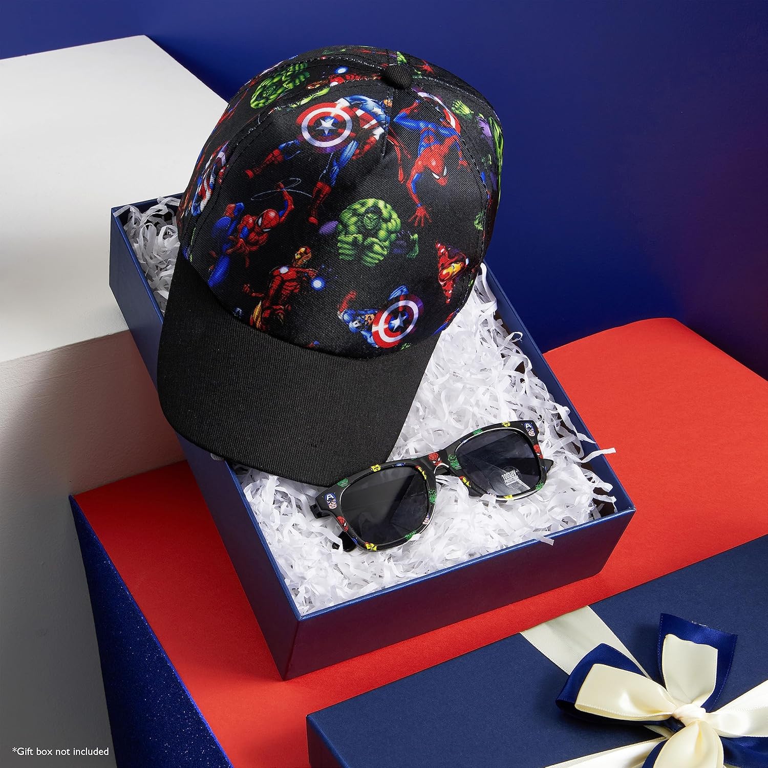Ensemble enfant Marvel Spider-Man avec casquette respirante réglable et lunettes de soleil UV400 – Image 2