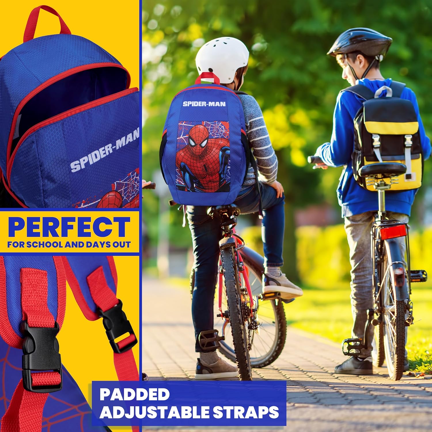 Cartable Spider-Man Marvel enfant 43 avec poches latérales – Image 6