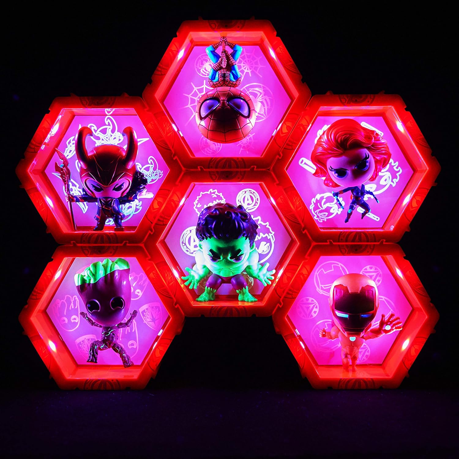 Figurine lumineuse à tête branlante Spider-Man Marvel Avengers PODS – Image 7