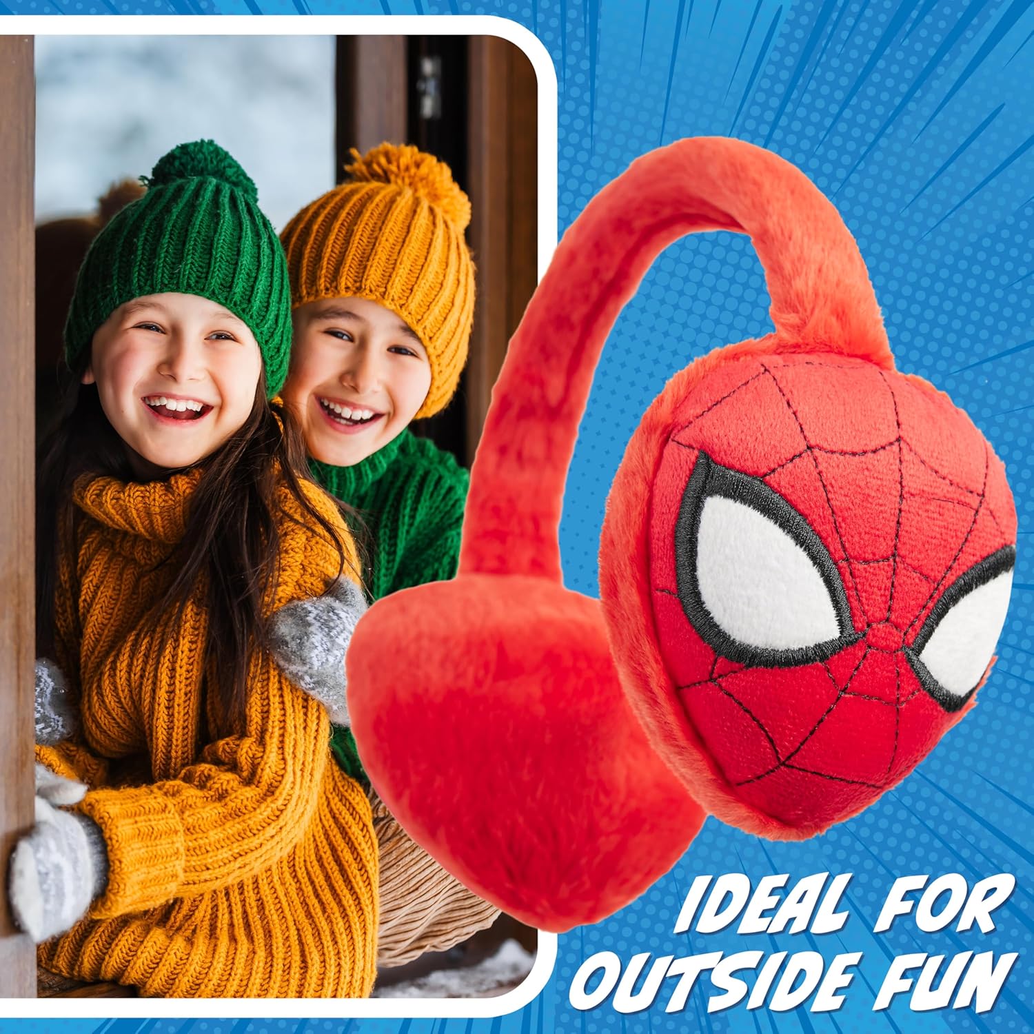 Cache-oreilles hiver Marvel Spiderman pour garçon dès 3 ans – Image 5