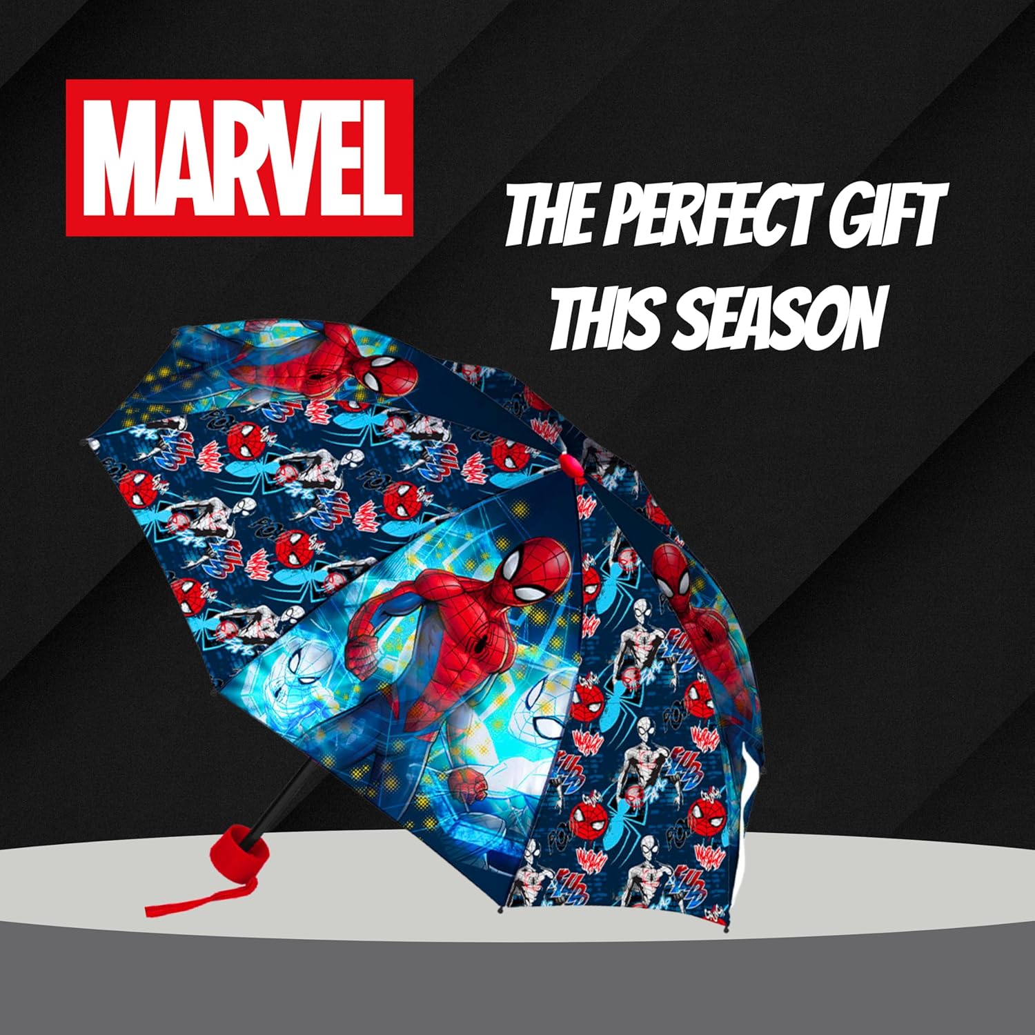 Parapluie Spider-Man pliant compact pour garçons – Image 6