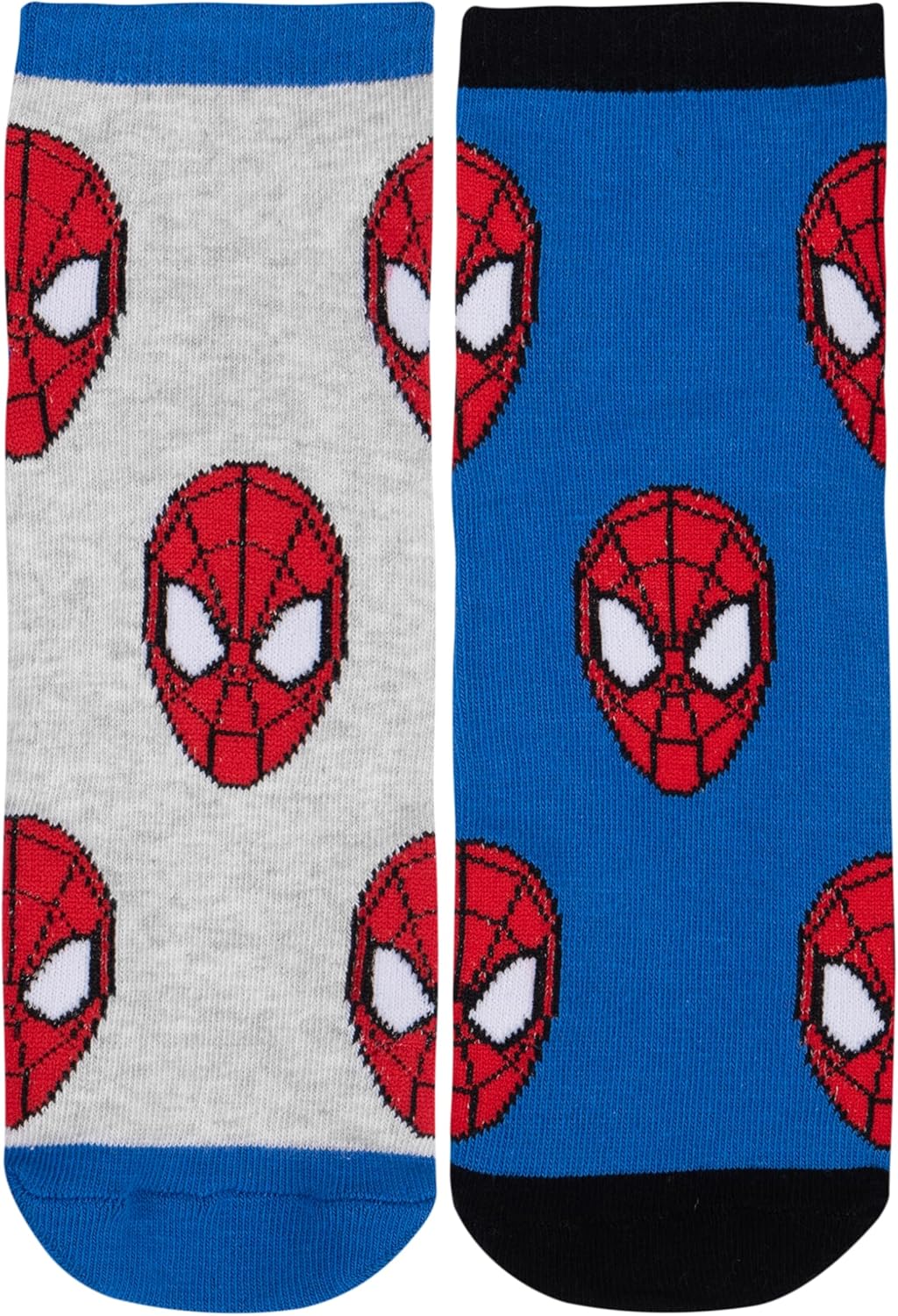 Marvel Spider-Man, lot de 5 paires de chaussettes enfant bleu et gris – Image 3