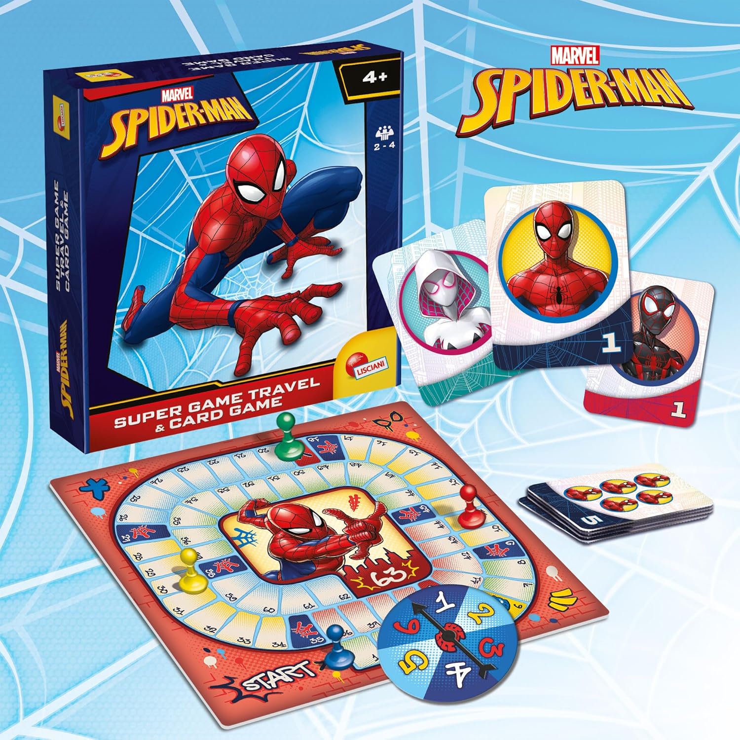 Sac à dos Spider-Man avec jeux enfants dès 6 ans, cartes et jeu de société – Image 3